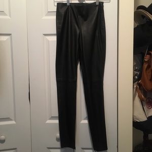 Zara leather-effect legging.